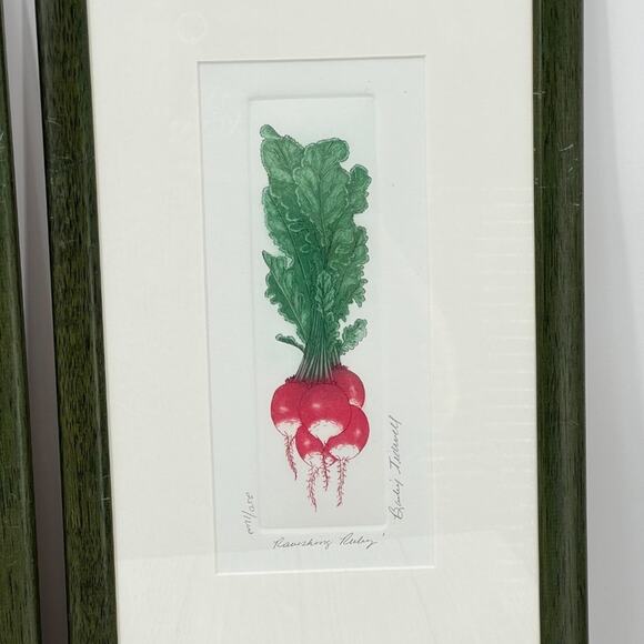 Bailey Tidwell still life vegetable lithographs framed signed numbered titled - Picture 6 of 11